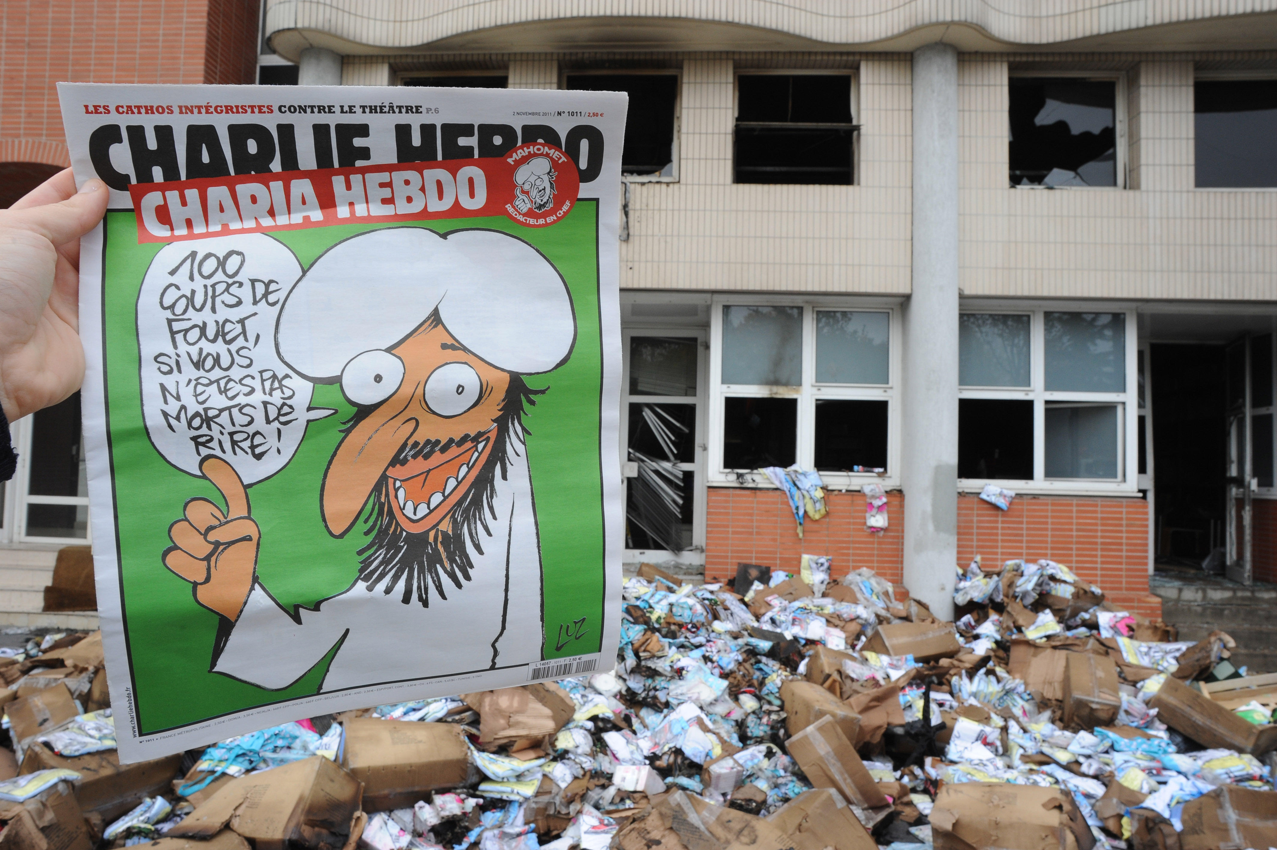 The magazine cover of Charlie Hebdo