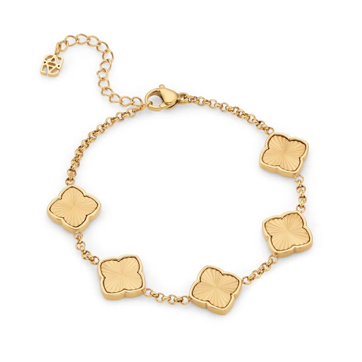 Abbott Lyon Textured Clover Bracelet