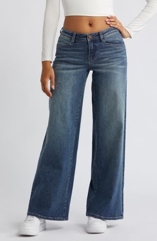 Low Rise Wide Leg Jeans 