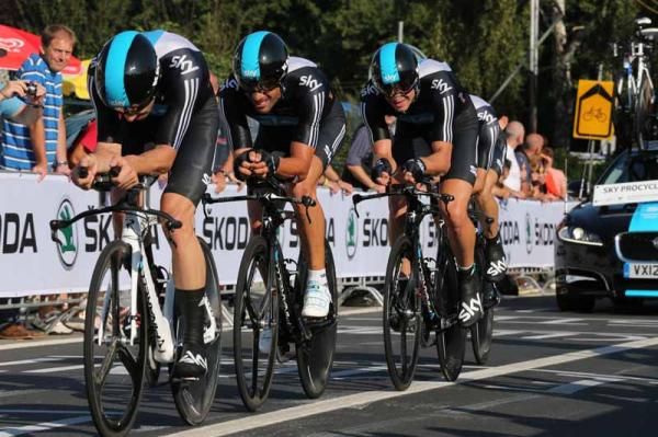 Team Sky were missing the big names for their team time trial