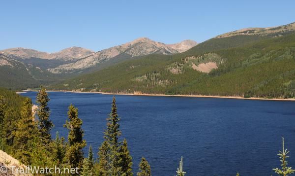 Riders began their 100 mile journey with a lap around Turquois Lake.