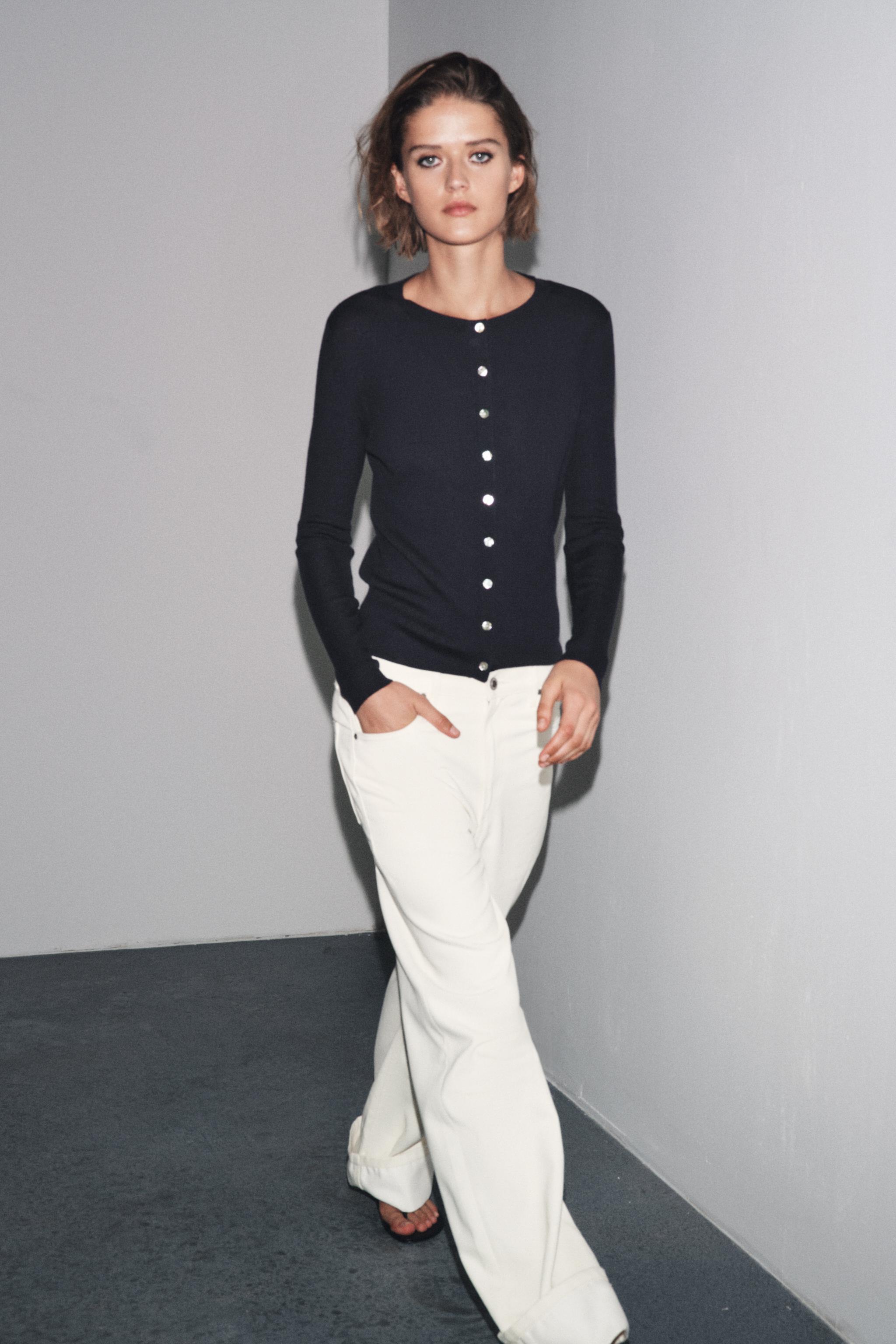 100% Wool Ribbed Cardigan