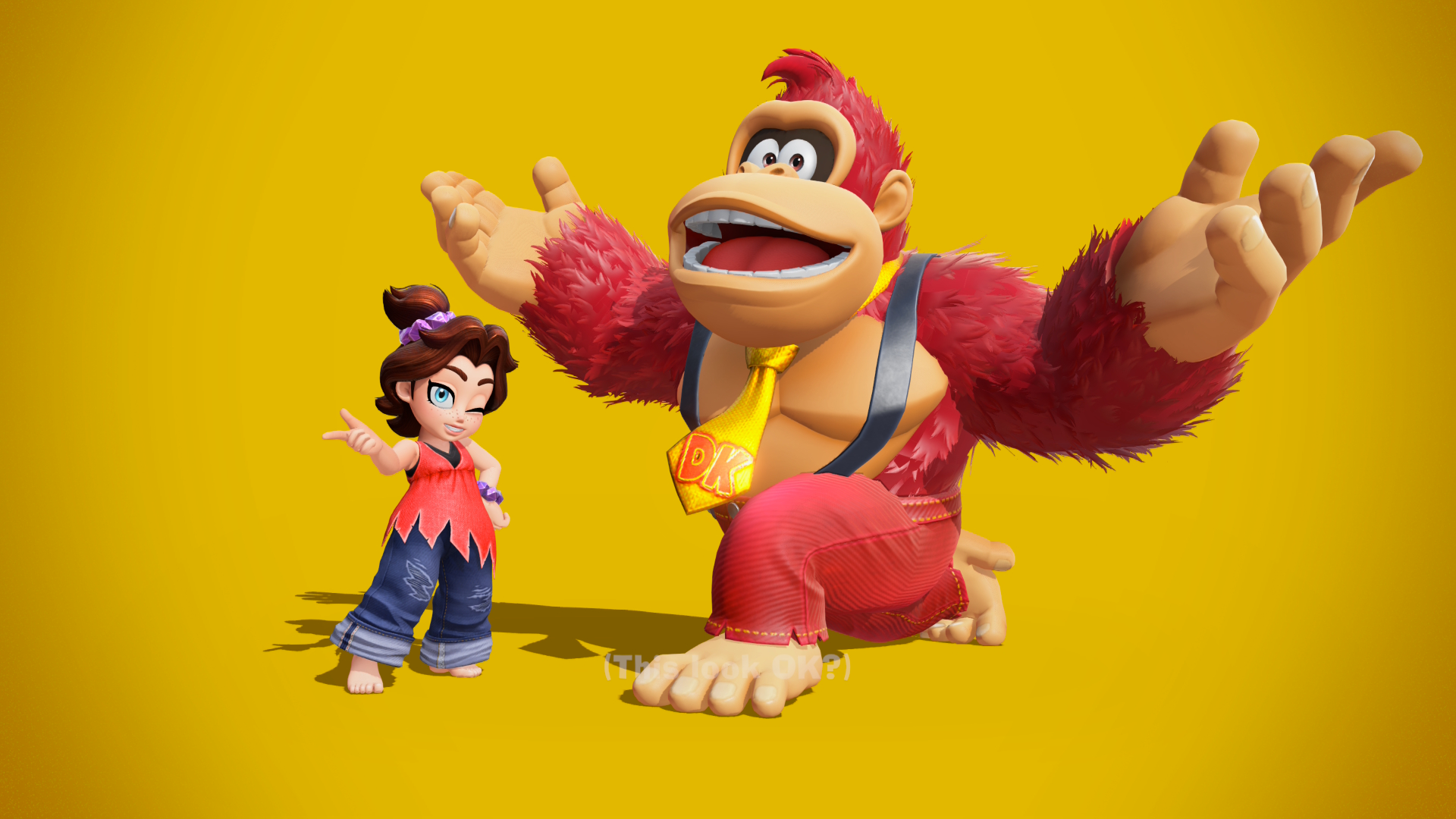 Donkey Kong Bananza review; colourful animated game characters