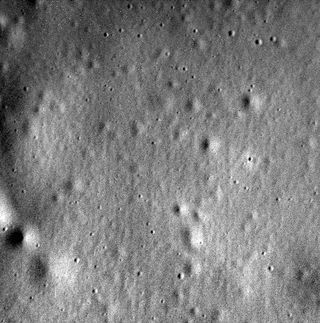 This is the last photo captured and sent to Earth by NASA’s MESSENGER Mercury probe. The spacecraft took the image on April 30, 2015, shortly before crashing into Mercury’s surface in a death dive that ended four years of operations at the solar system’s innermost planet.