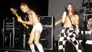 Red Hot Chili Peppers perform at Lollapalooza, Waterloo, New Jersey, August 1, 1991.