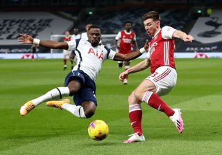Serge Aurier, left, stands between Doherty and a regular start for Spurs