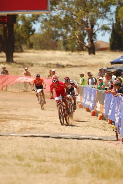 Lachlan Norris stomps his way to a win in Shepparton.
