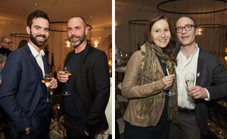 Benjamin Bouchard with Peter Bundgaard Rützou and Lobmeyr co-owner Johannes Rath with Sheila Poor