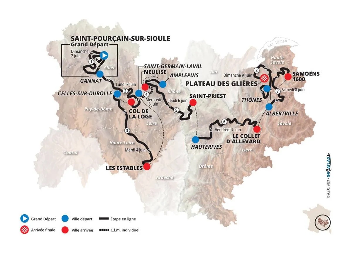 Critérium du Dauphiné route 2024