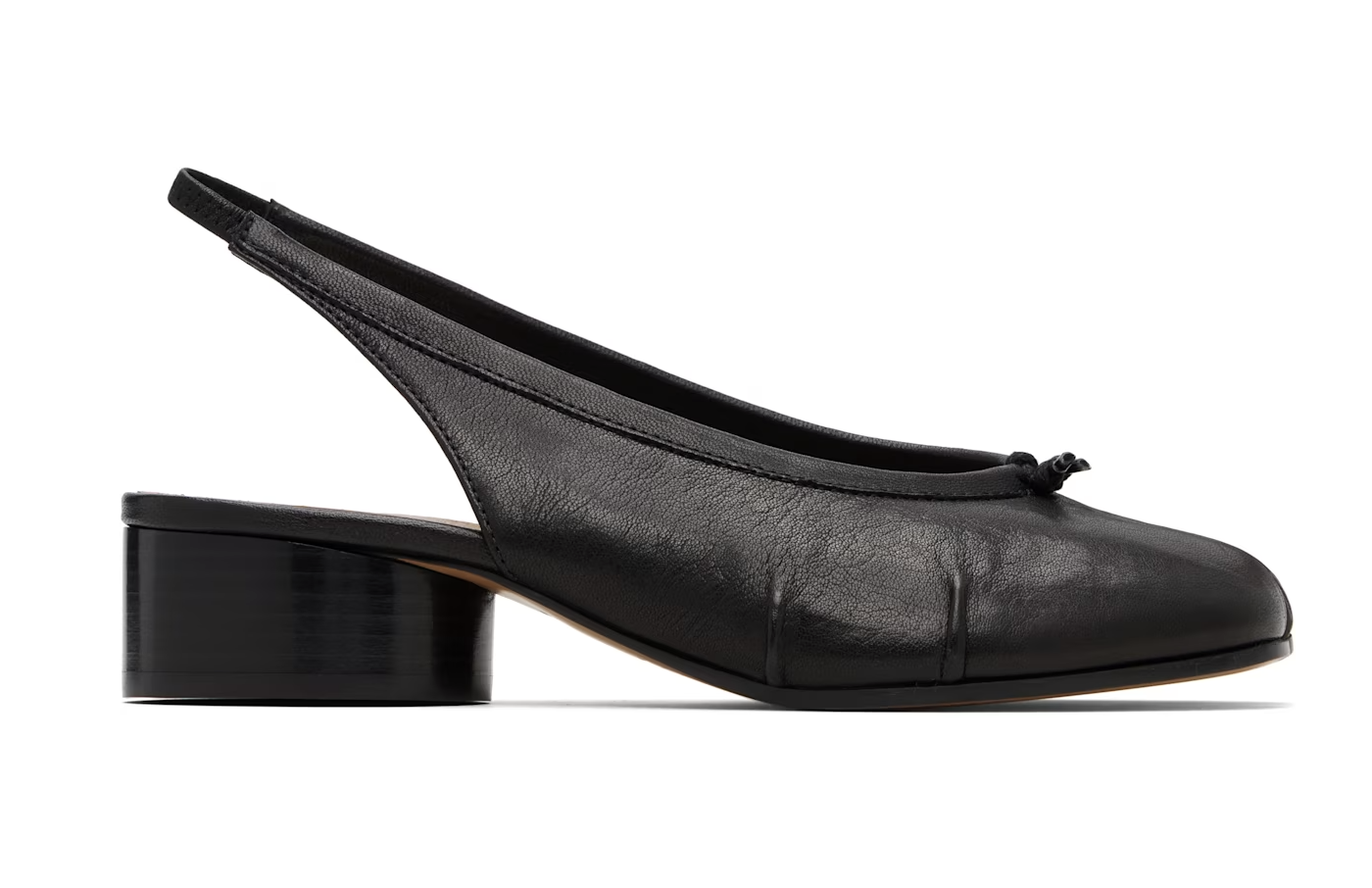 Maison Margiela, Black Tabi New Ballerina Slingback Heels