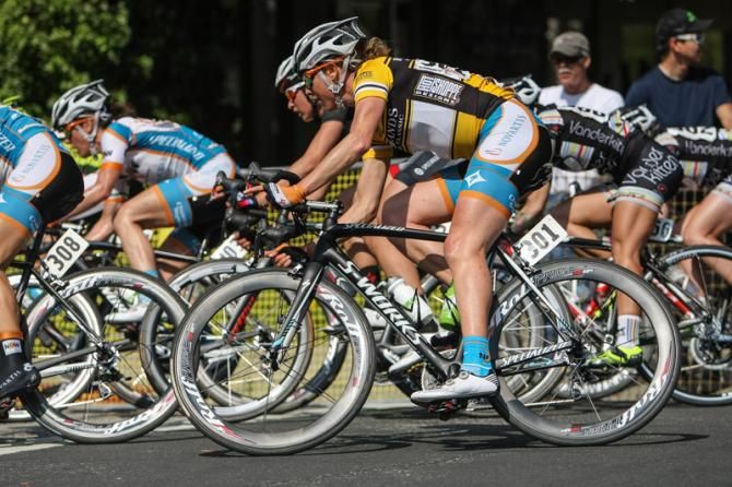 Alison Powers (Now and Novartis) stayed near the front and out of trouble today.