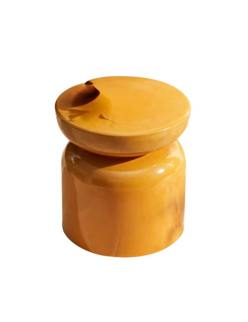 Orange Acapulco Stoneware Side Table