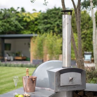 Pizza oven in garden