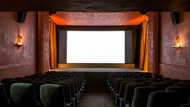 inside view of cinema screen at Little Theatre Cinema, Bath