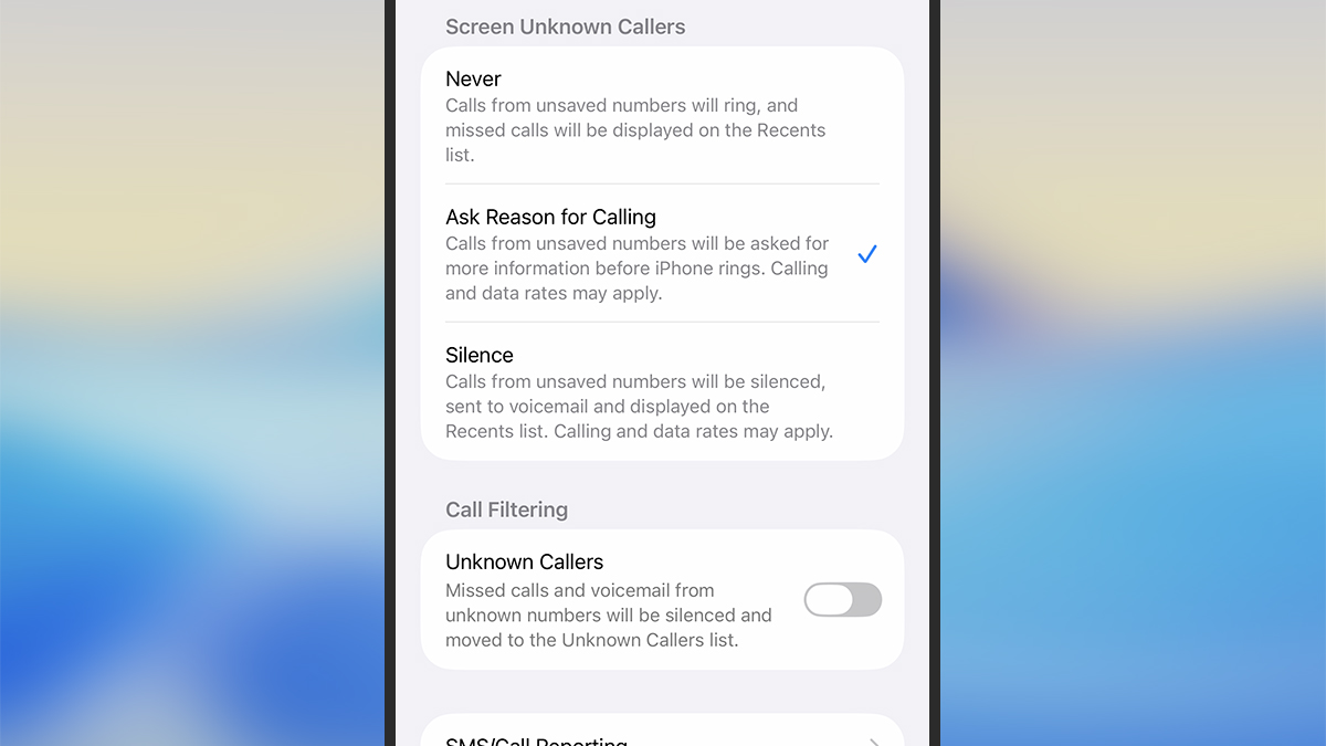iOS 26 Call Screening