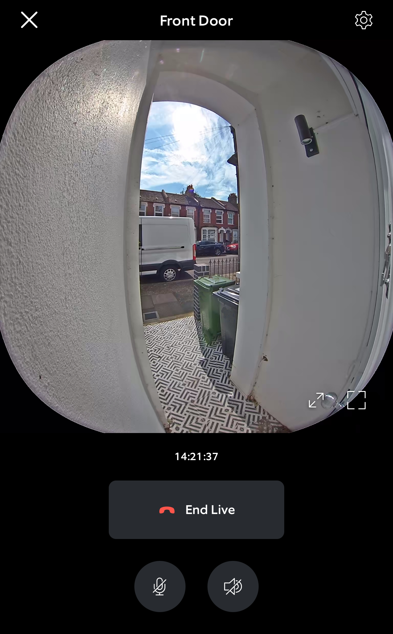 Ring Doorbell conversation about policeman