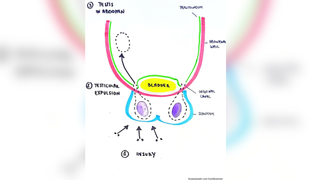Basic sketch diagram showing step-by-step how the right testicle was pushed by the trauma of the accident from the scrotum through the inguinal canal and into the abdomen