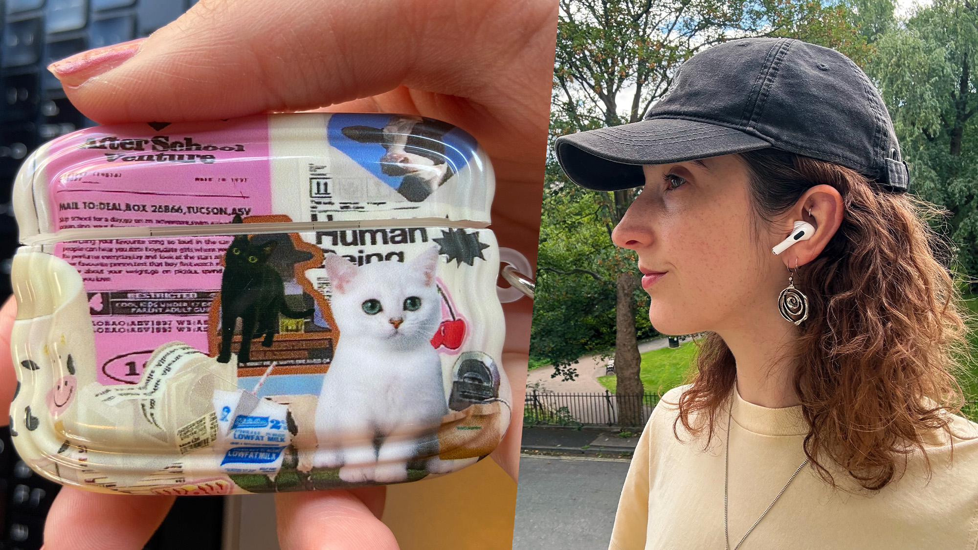 the author wearing her airpods pro 2