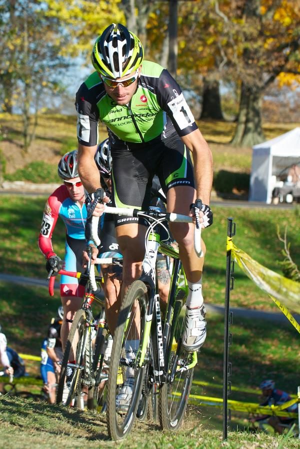 Ryan Trebon (Cannondale/CyclocrossWorld) leads the charge