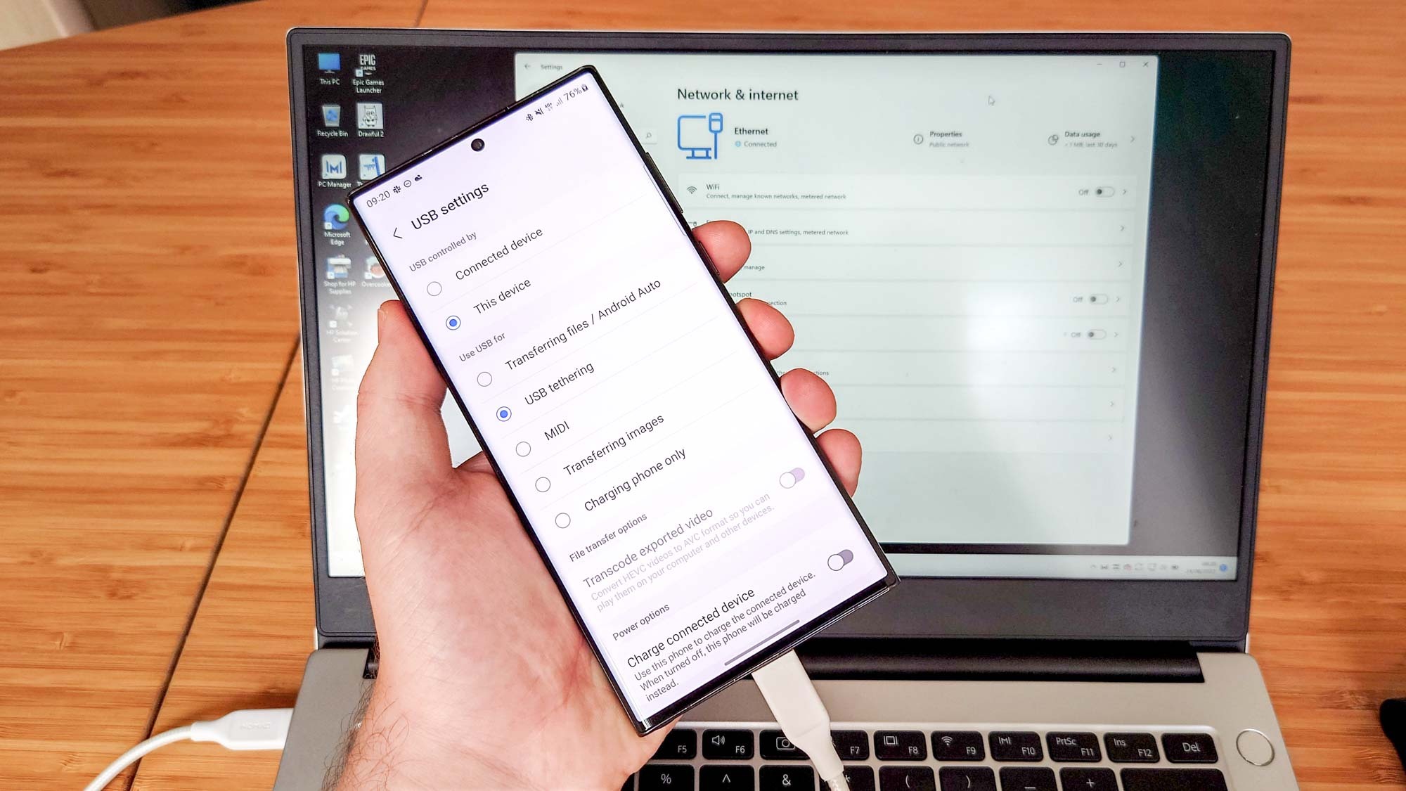 Skærm travl ballon How to share Wi-Fi on Android using USB tethering | Tom's Guide