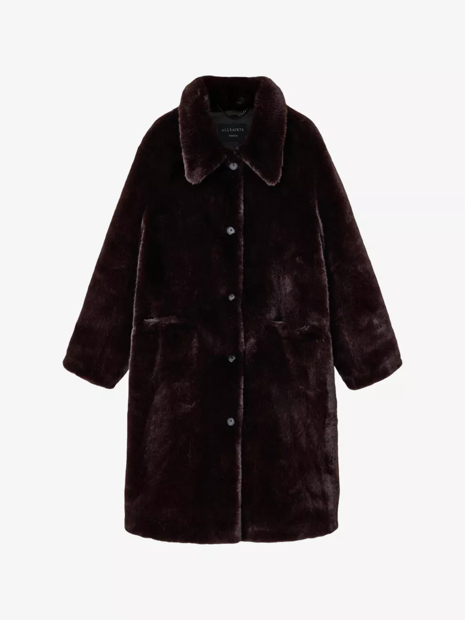Sora Relaxed-Fit Faux-Fur Coat - Xs