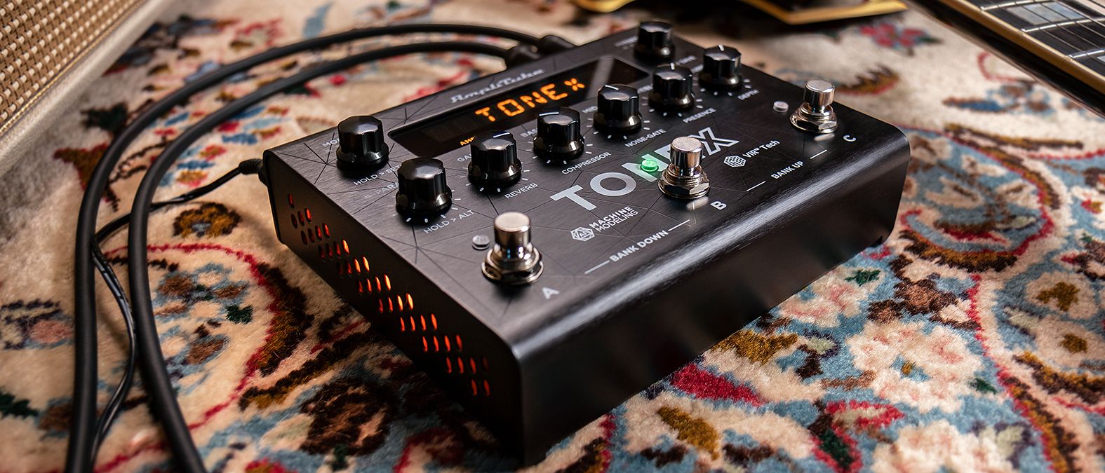 ギター IK Multimedia AmpliTube Tone X Pedal Amazon.com: IK Multimedia TONEX Pedal: Stereo multi-effects