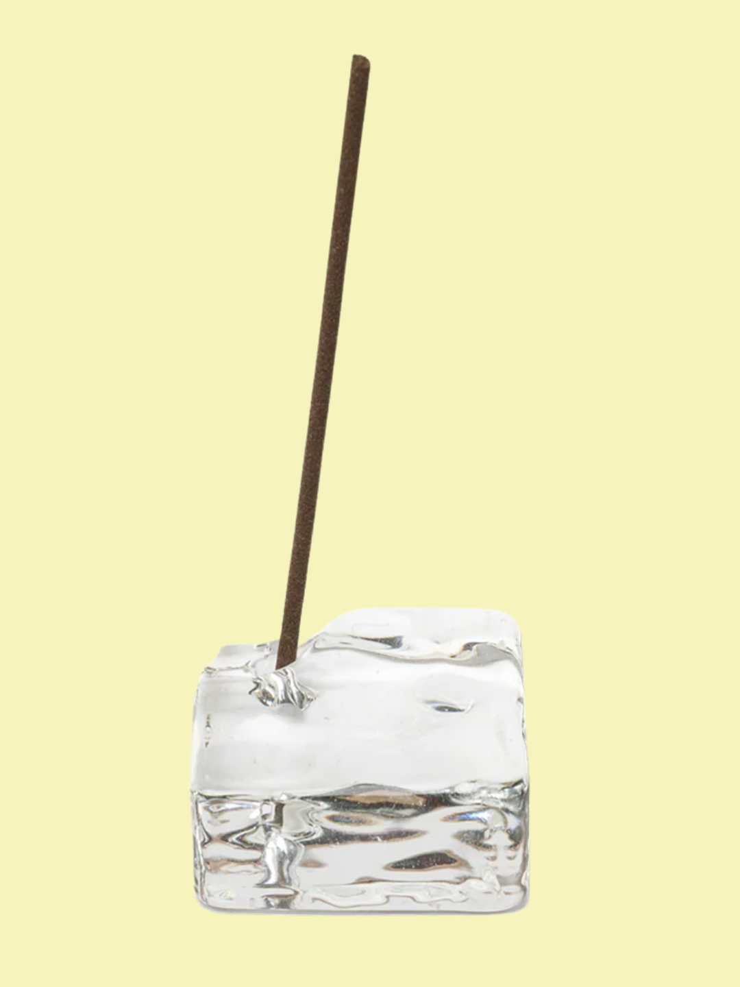 A textured glass incense holder from Sensing