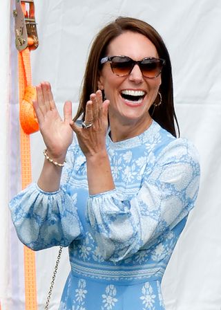 Kate Middleton 'let her hair down' at the charity match