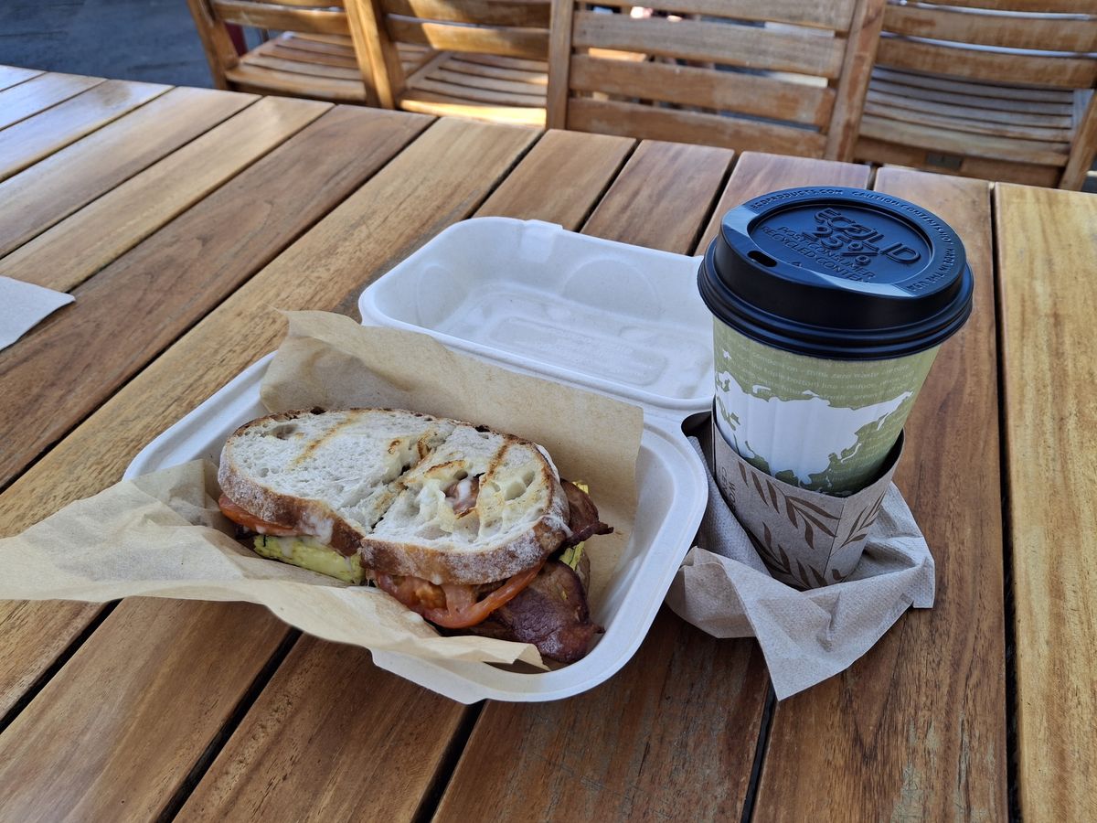 Shot of a breakfast Sandwich shot by a Galaxy A35