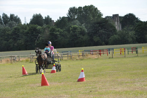 Cones at driving camp