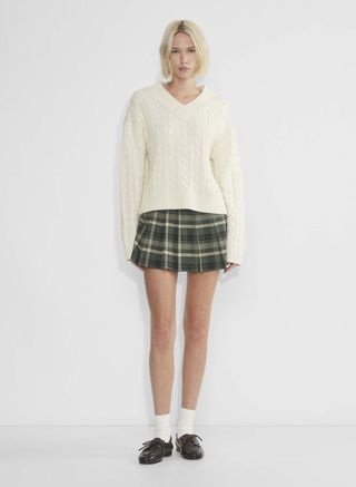 Sunday Best Olive Super Lo-Rise Mini Skirt