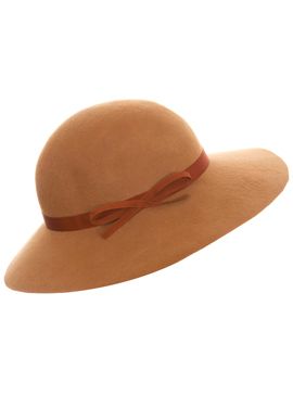 Miss Selfridge camel floppy hat, £25