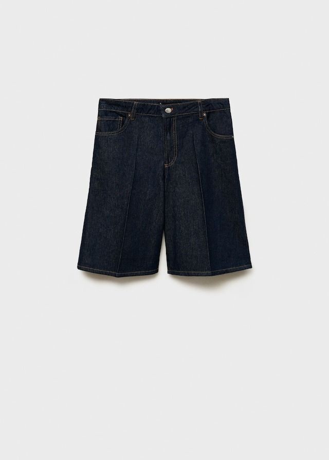 MANGO, High-Waisted Rinse-Wash Bermuda Shorts - Women | Mango Usa