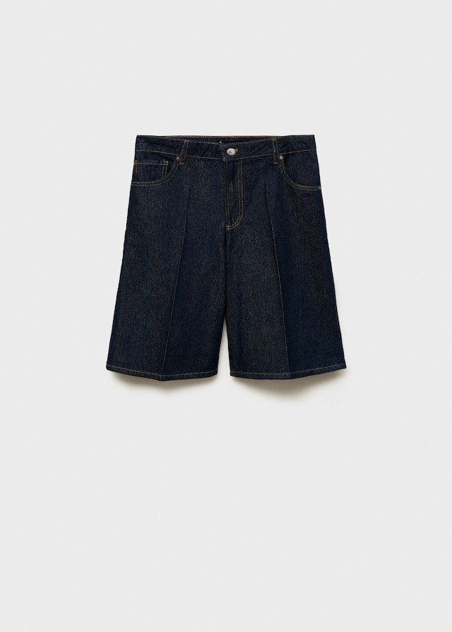 MANGO, High-Waisted Rinse-Wash Bermuda Shorts - Women | Mango Usa