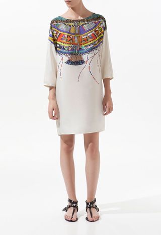 Zara tunic with printed neckline, £29.99