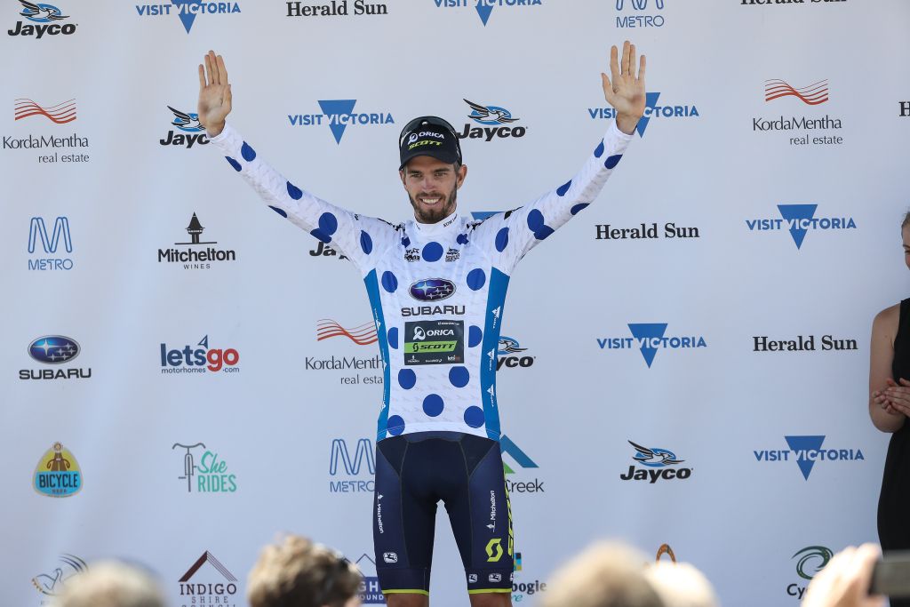 Damien Howson (Orica-Scott) is also the KOM leader