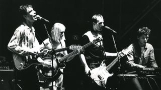 Talking Heads, David Byrne, Tina Weymouth, Adrian Belew, Jerry Harrison, Vorst Natonaal, Brussels, Belgium, 10/12/1980.