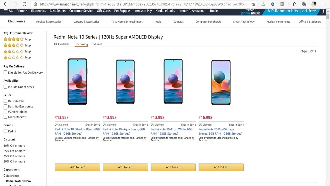 Redmi Note 10 Pro sale
