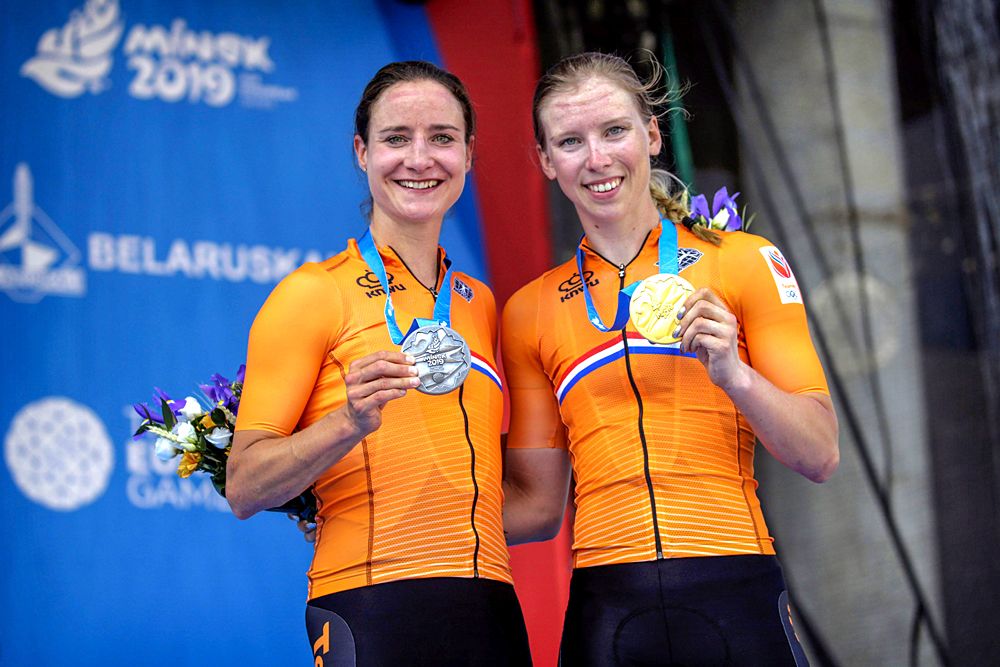 Lorena Wiebes wins European Games road race title, Marianne Vos second and Tatsiana Sharakova third in Minsk