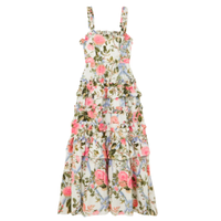 Hettie tiered floral-print midi dress, £425