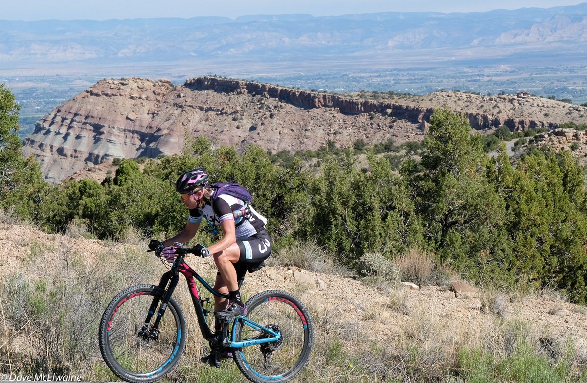 Serena Bishop Gordon (Liv) riding in Colorado National Monument