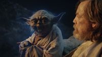Yoda talking to Luke in The Last Jedi 