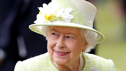 The Queen attends day five of Royal Ascot at Ascot Racecourse on June 22, 2019 in Ascot, England.
