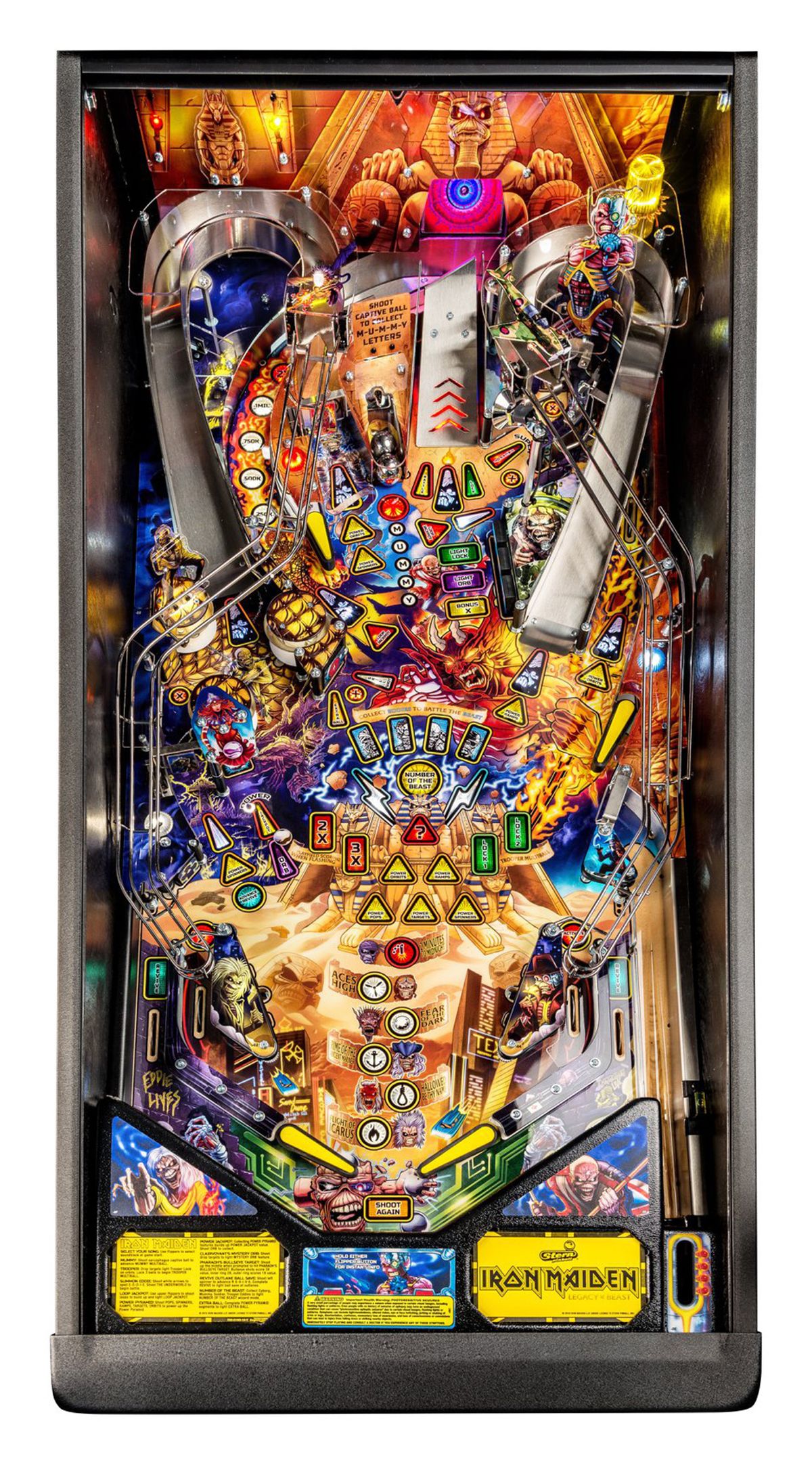 Take A First Look At Iron Maidens Legacy Of The Beast Pinball Machine Louder