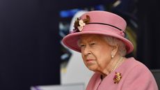 Britain's Queen Elizabeth II visits the Defence Science and Technology Laboratory (Dstl) at Porton Down science park 