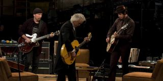 The Edge, Jimmy Page, and Jack White in It Might Get Loud