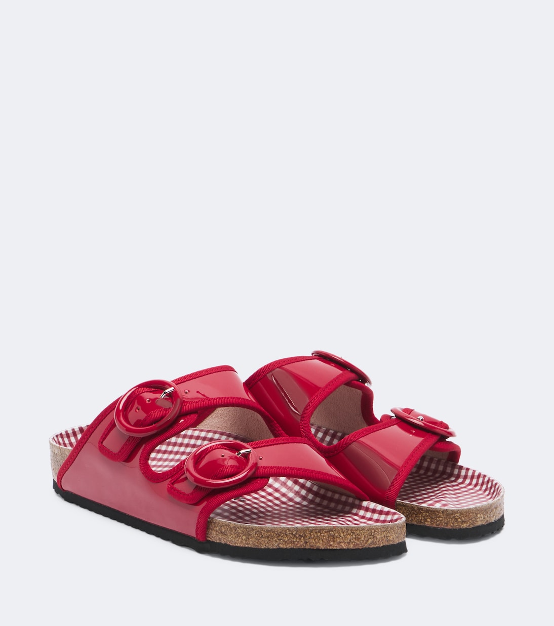 X Repetto Arizona Patent Leather Sandals in Red - Birkenstock 1774