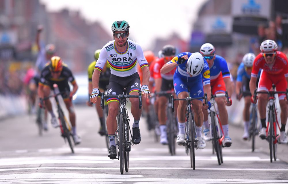 Peter Sagan (Bora-Hansgrohe) wins Gent-Wevelgem 2018
