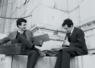 Heimat - Hermann Simon (Henry Arnold) and Juan (Daniel Smith) are friends in 1960s Munich in Edgar Reitzâ€™s epic film series