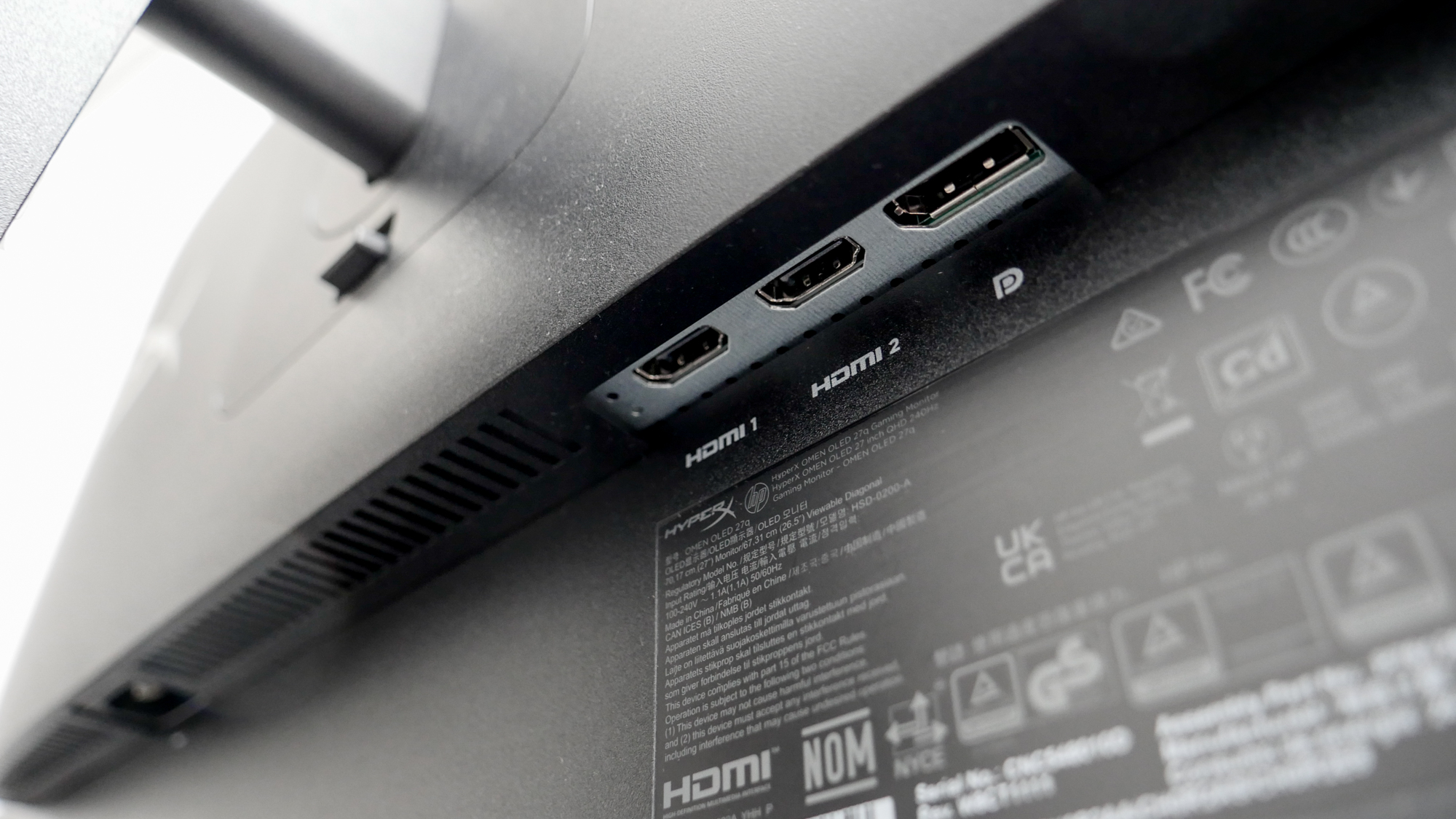 HyperX Omen OLED 27q ports